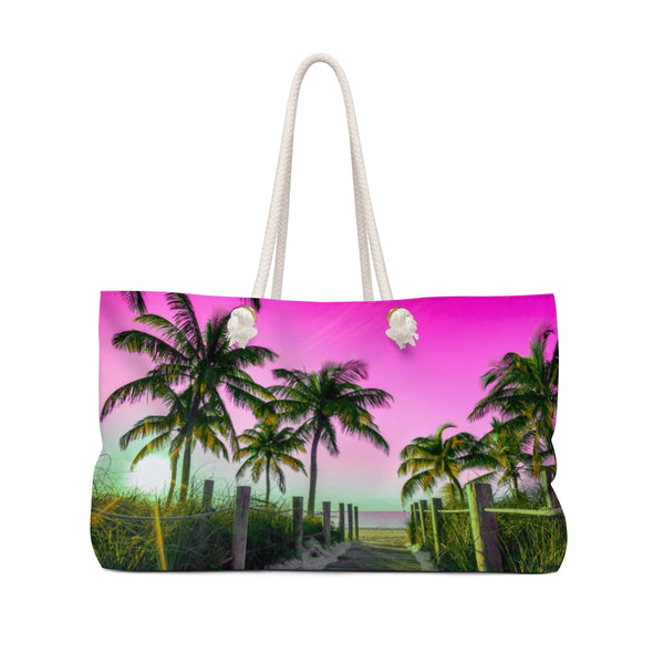 Paradise Walk Pink Weekender Bag