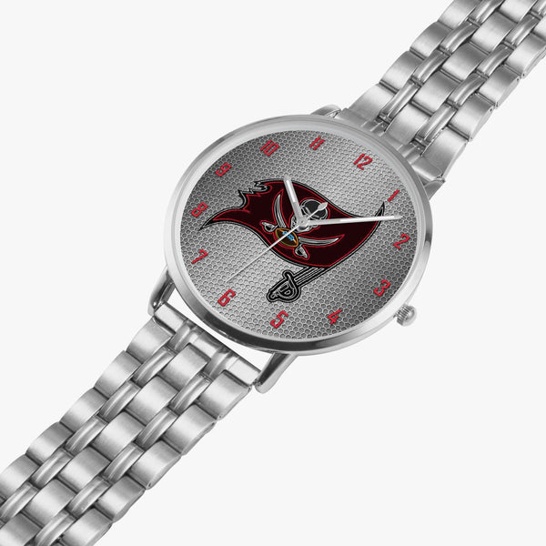 Skull Flag Neon Hexomesh Steel Strap Quartz watch