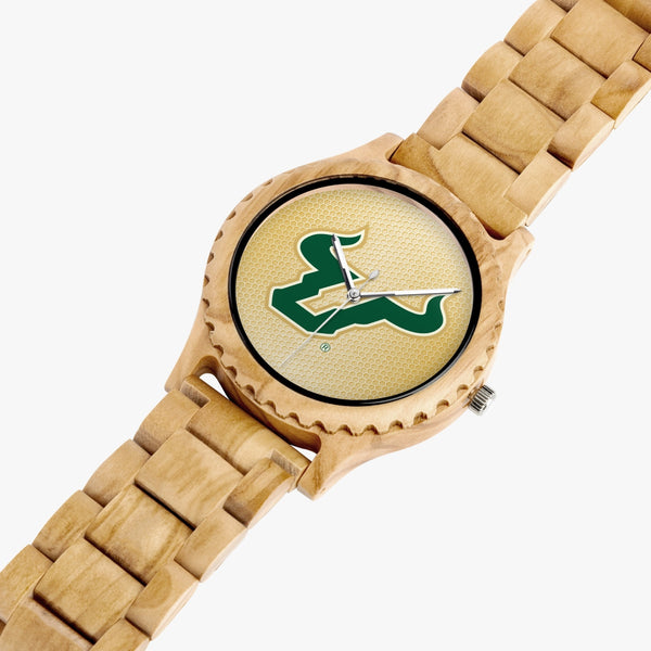 Bulls Horns Honeycomb Italian Olive Lumber Wooden Watch