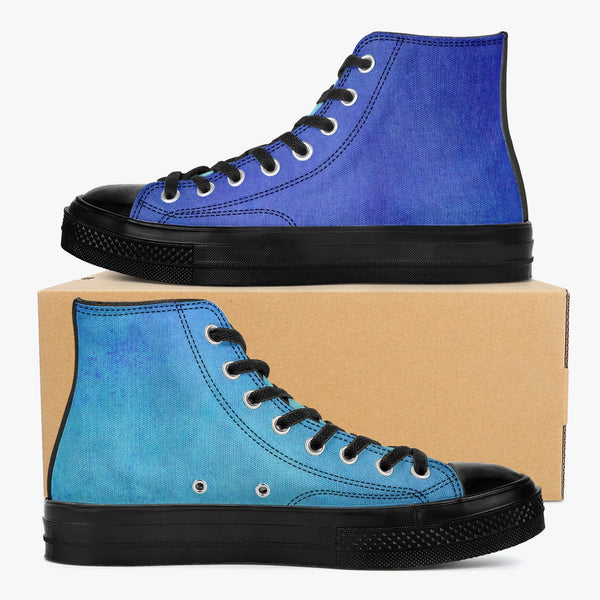286. New High-Top Canvas Shoes - Black