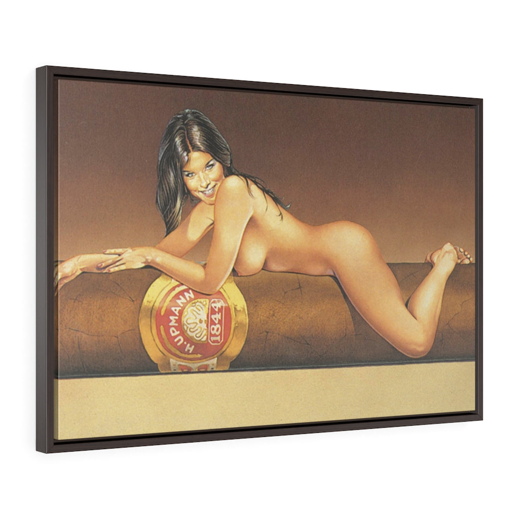 H.Upmann Lady Framed Premium Gallery Wrap Canvas