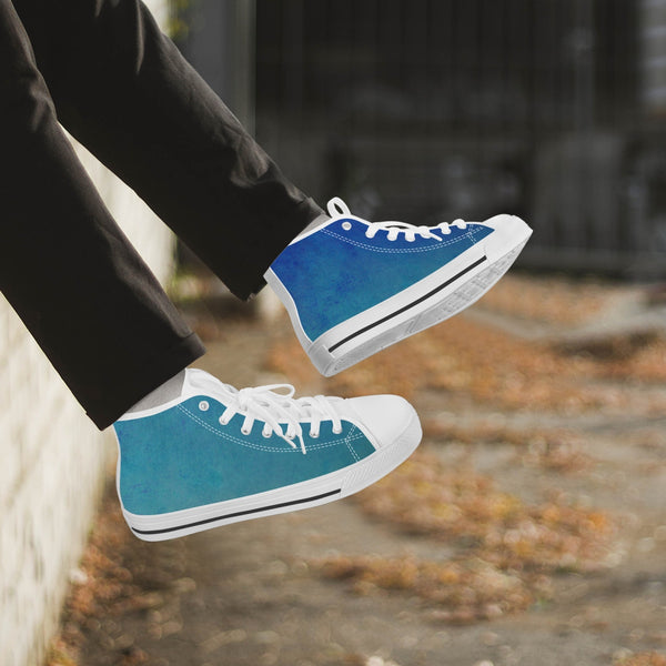 179. Classic High-Top Canvas Shoes - White/Black