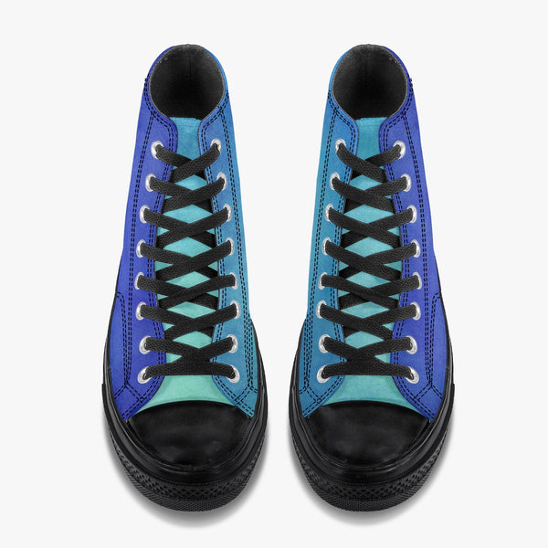 286. New High-Top Canvas Shoes - Black
