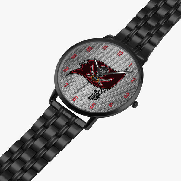 Skull Flag Neon Hexomesh Steel Strap Quartz watch