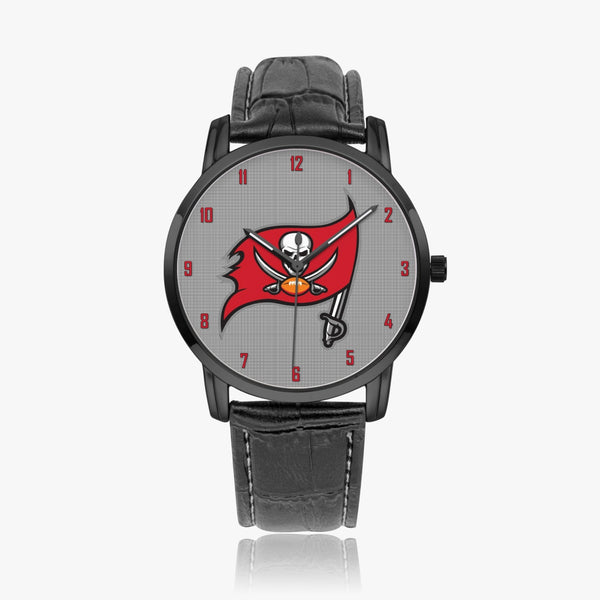 Skull Flag Red Wide Type Quartz watch