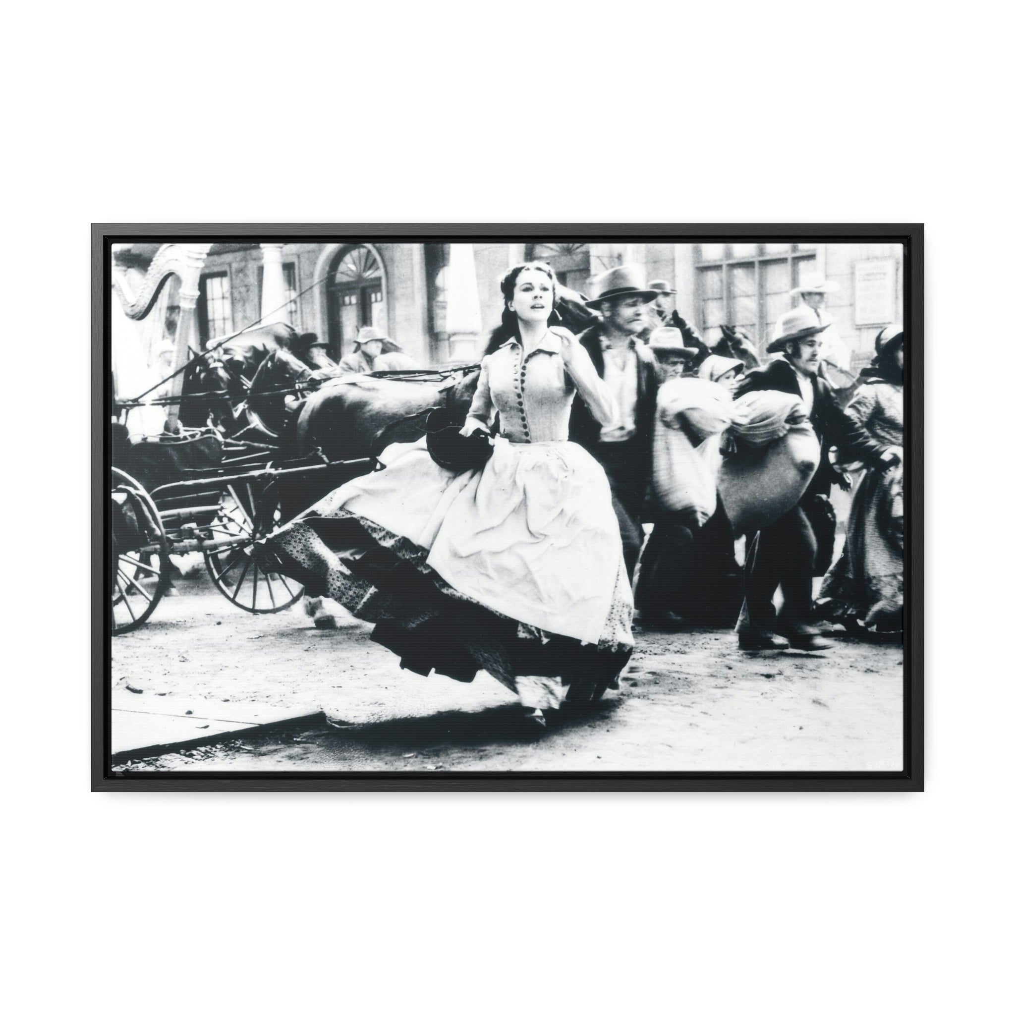 GWTW VL in street Framed Premium Gallery Wrap Canvas