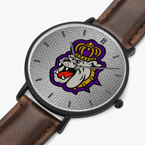 DukeDog Hexomesh Leather Strap Quartz Watch