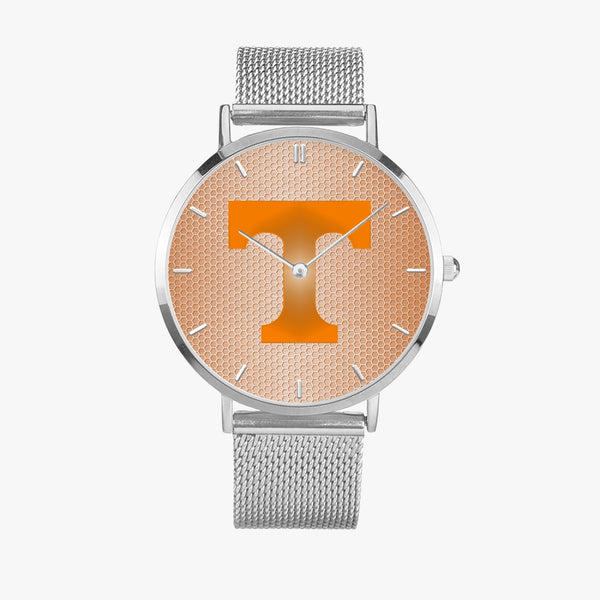BigT Hexomesh Orange Stainless Steel Quartz Watch