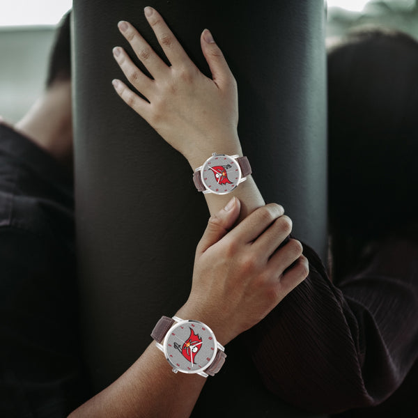 Skull Flag Red Wide Type Quartz watch