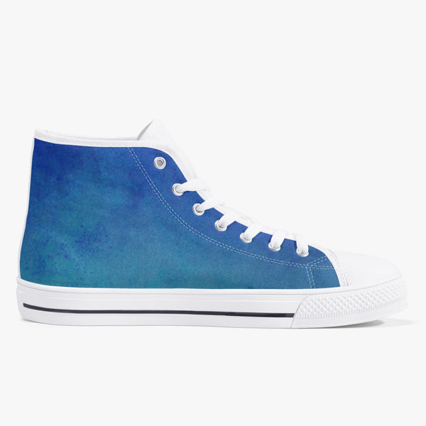 179. Classic High-Top Canvas Shoes - White/Black