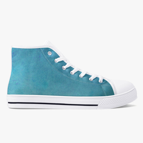 179. Classic High-Top Canvas Shoes - White/Black