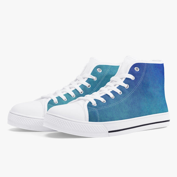 179. Classic High-Top Canvas Shoes - White/Black
