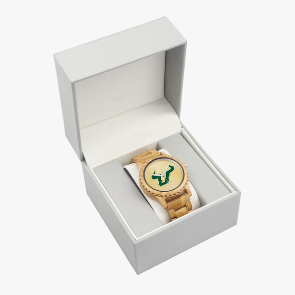Bulls Horns Honeycomb Italian Olive Lumber Wooden Watch
