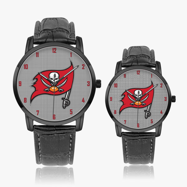 Skull Flag Red Wide Type Quartz watch