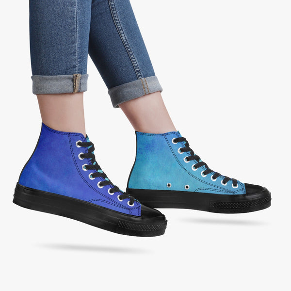 286. New High-Top Canvas Shoes - Black