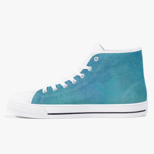 179. Classic High-Top Canvas Shoes - White/Black