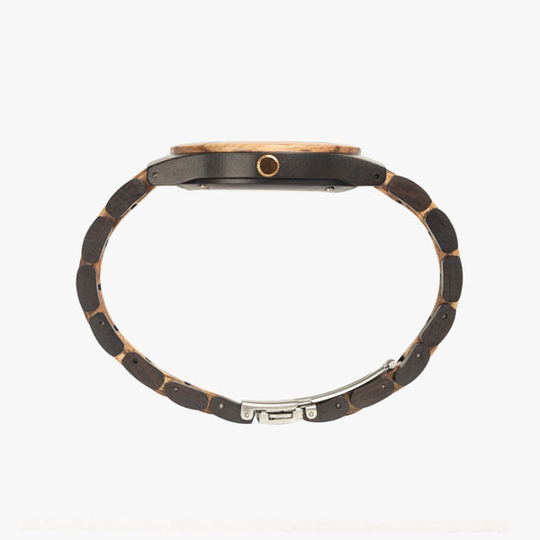 VTBird with numbers Indian Ebony Wooden Watch