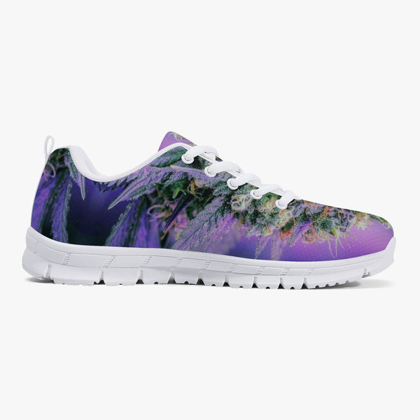 DIXL Purple Haze Classic Lightweight Mesh Sneakers - White/Black