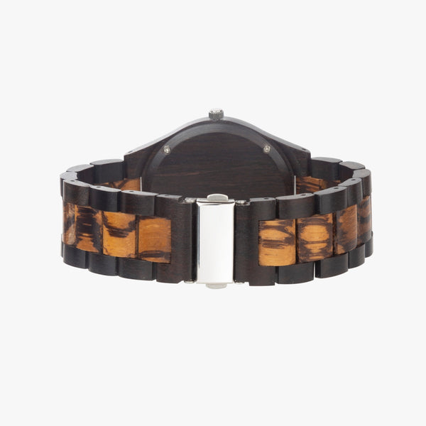 VTBird with numbers Indian Ebony Wooden Watch