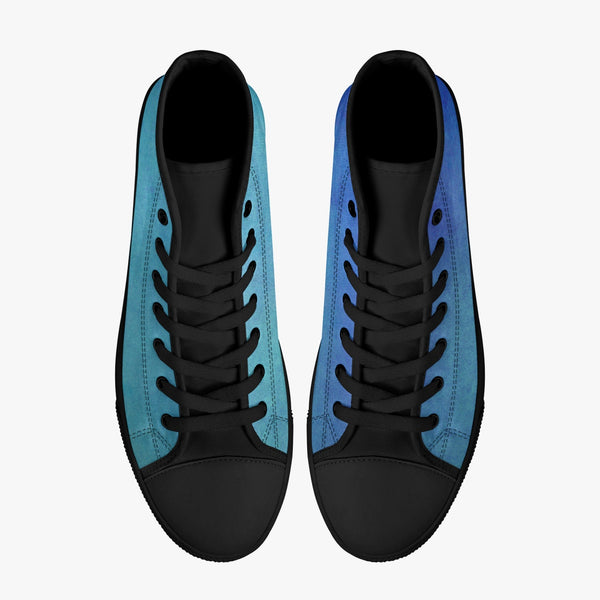 179. Classic High-Top Canvas Shoes - White/Black