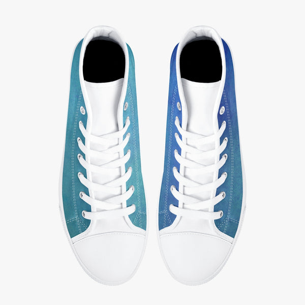 179. Classic High-Top Canvas Shoes - White/Black