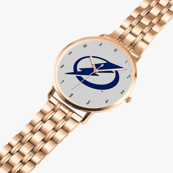 Bluebolt Greypaper with numbers  Steel Strap Quartz watch