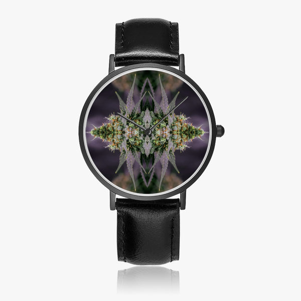 DIXL Green Grapes Leather Strap Quartz Watch