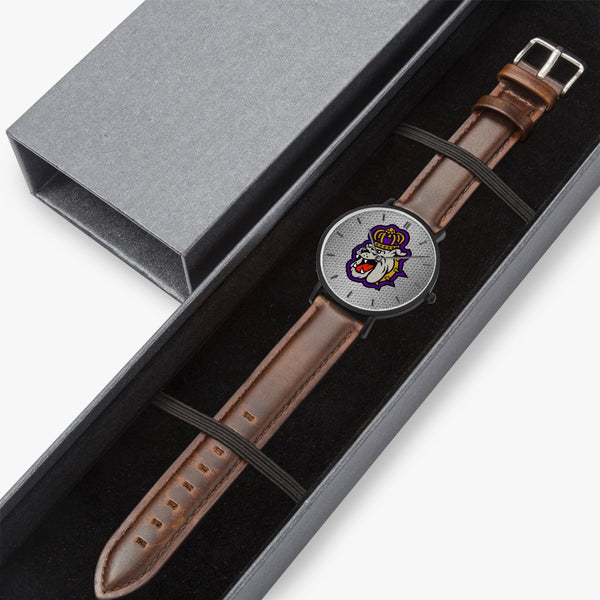 DukeDog Hexomesh Leather Strap Quartz Watch