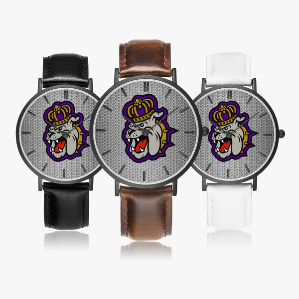 DukeDog Hexomesh Leather Strap Quartz Watch