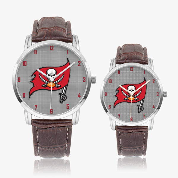 Skull Flag Red Wide Type Quartz watch