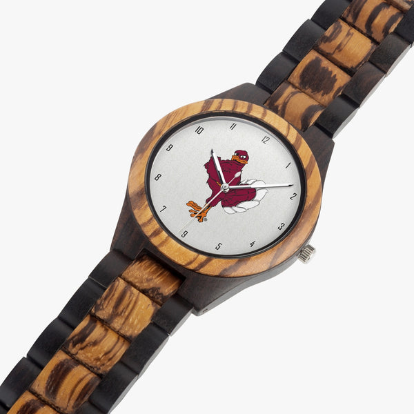 VTBird with numbers Indian Ebony Wooden Watch