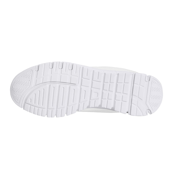 Fusiablack Swirls Classic Lightweight Mesh Sneakers - White/Black