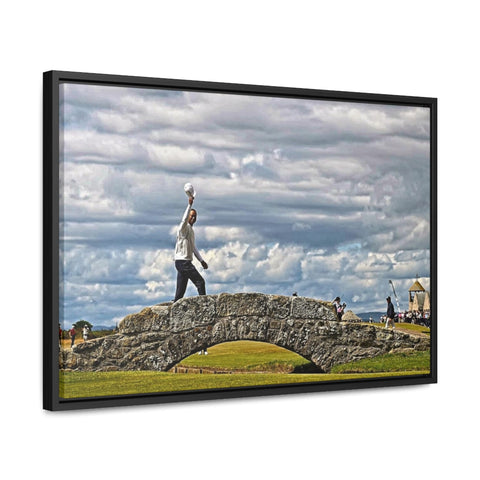 Tiger's Farewell??? Framed Premium Gallery Wrap Canvas