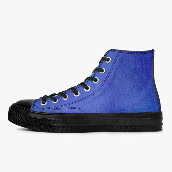 286. New High-Top Canvas Shoes - Black