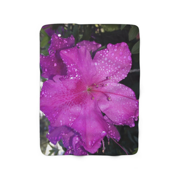 "Azalea Dreams" Sherpa Fleece Blanket