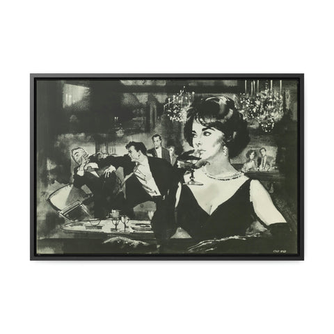 Elizabeth Taylor in Butterfield 8 Framed Premium Gallery Wrap Canvas