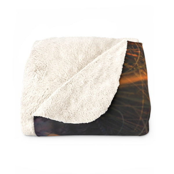 Paradise Walk Sherpa Fleece Blanket