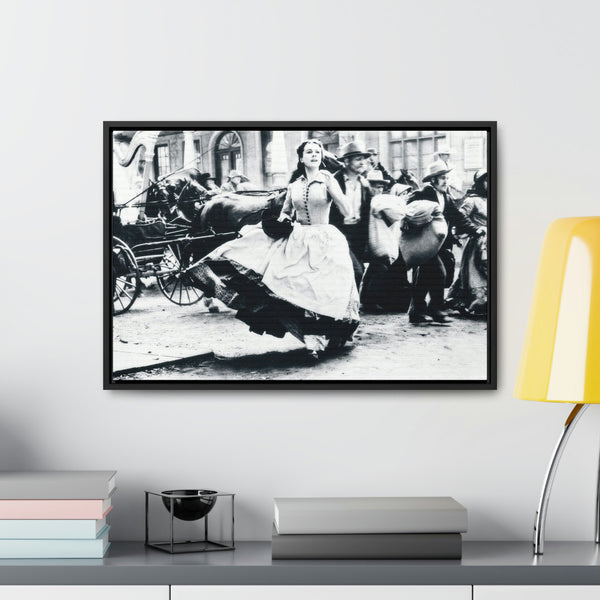 GWTW VL in street Framed Premium Gallery Wrap Canvas