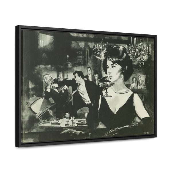 Elizabeth Taylor in Butterfield 8 Framed Premium Gallery Wrap Canvas
