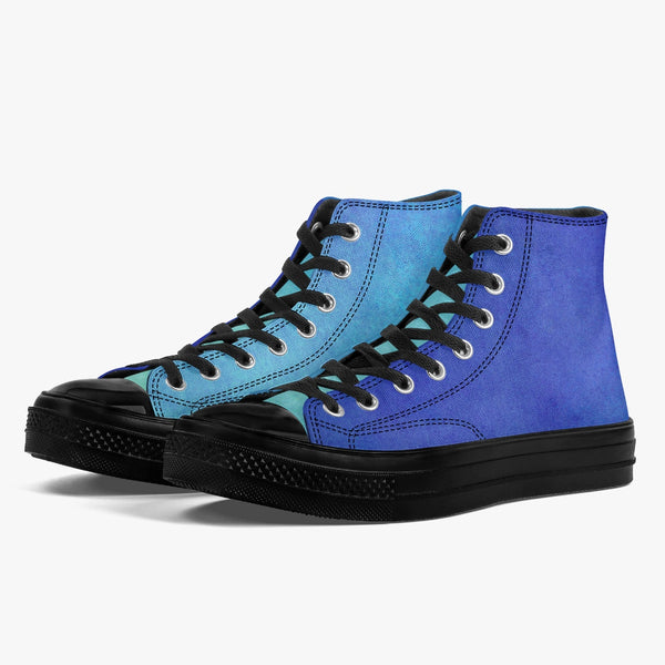 286. New High-Top Canvas Shoes - Black