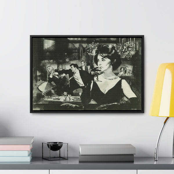 Elizabeth Taylor in Butterfield 8 Framed Premium Gallery Wrap Canvas