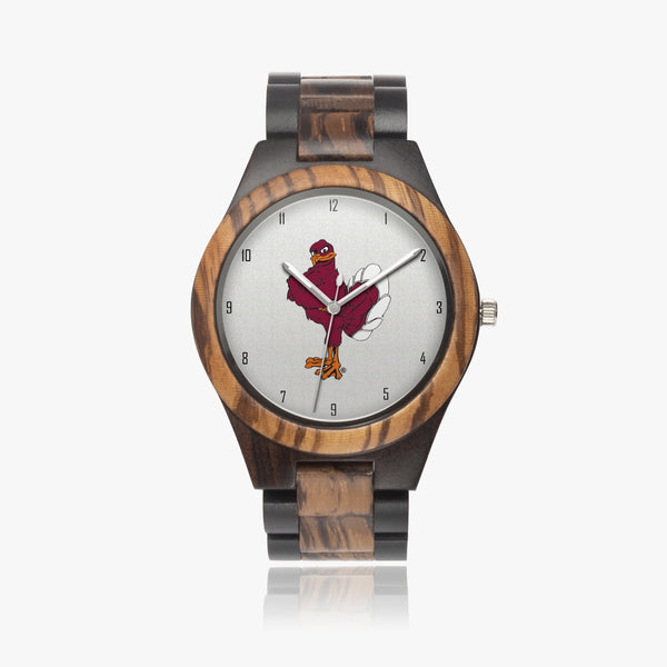 VTBird with numbers Indian Ebony Wooden Watch