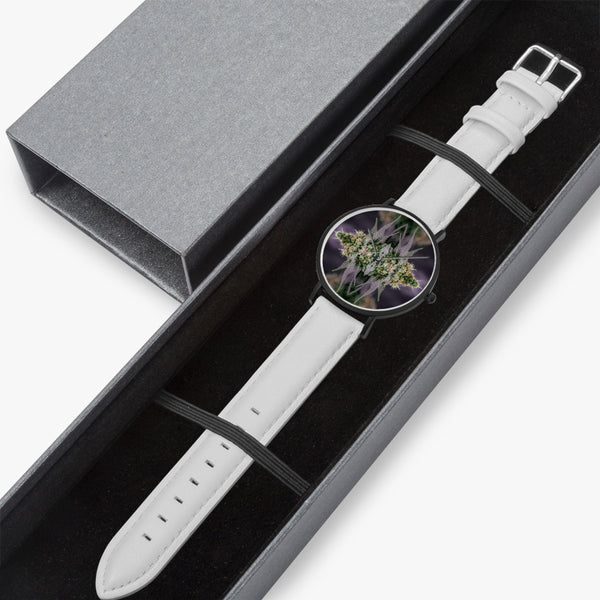 DIXL Green Grapes Leather Strap Quartz Watch