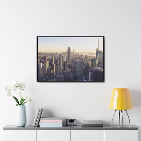 NYC Empire 36"x24" Framed Premium Gallery Wrap Canvas