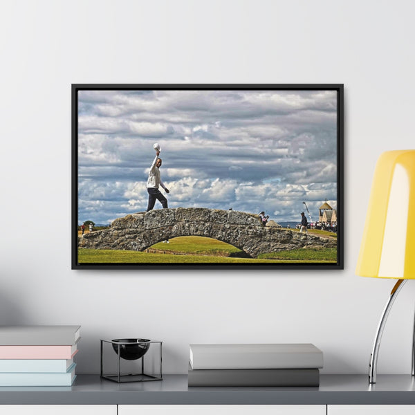 Tiger's Farewell??? Framed Premium Gallery Wrap Canvas