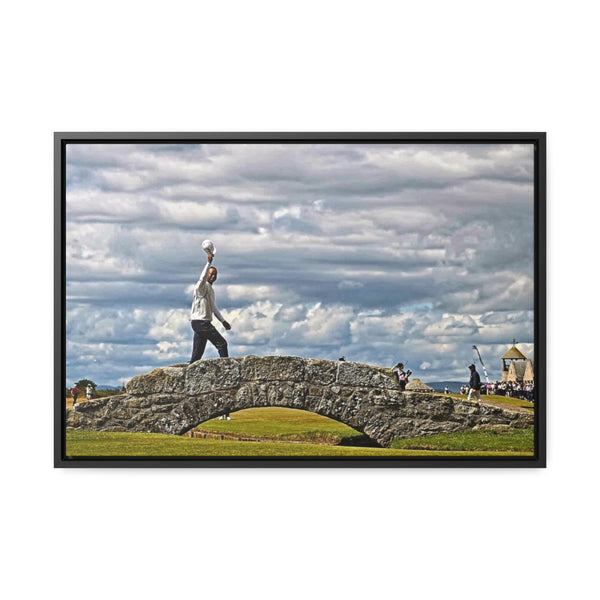 Tiger's Farewell??? Framed Premium Gallery Wrap Canvas