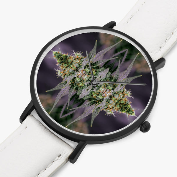 DIXL Green Grapes Leather Strap Quartz Watch
