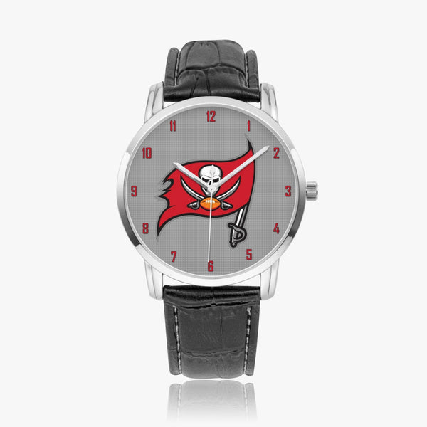 Skull Flag Red Wide Type Quartz watch