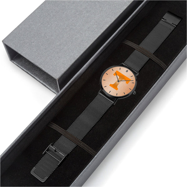 BigT Hexomesh Orange Stainless Steel Quartz Watch