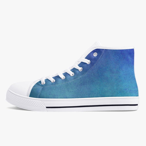 179. Classic High-Top Canvas Shoes - White/Black